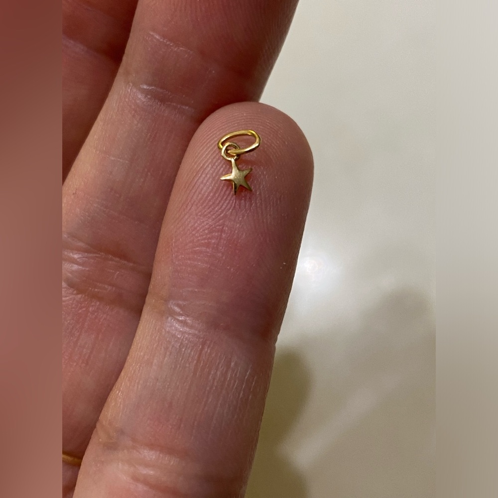Catbird NYC Tiniest Gold Star Charm